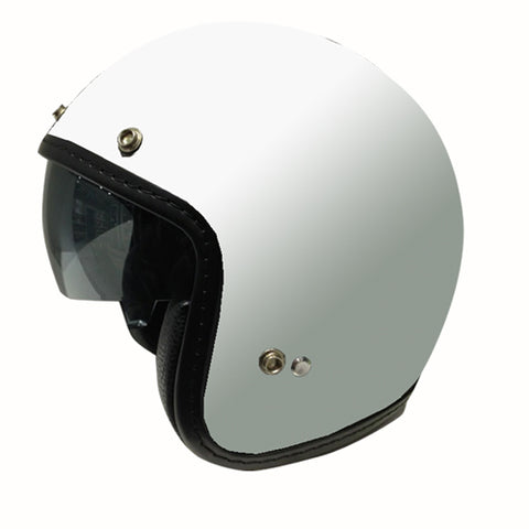 ZOAN 032-155 3 4 RETRO OPEN FACE HELMET MATTE WHITE MED