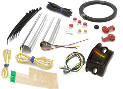 HEAT DEMON HARLEY GRIP WARMER KIT W/BLACK CLUTCH CONTROLLER 211056