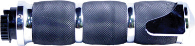 AVON AIR CUSHIONED GRIPS HEATED W/THROTTLE BOSS (BLACK) MT-AIR-90-A-B-H