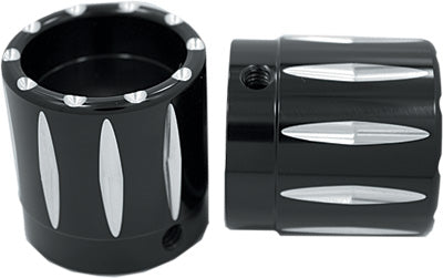 AVON AXLE NUT COVER RIVAL BLACK 1" AXL-RIV-ANO