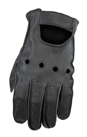 MOSSI BCS-706-XL MENS DEERSKIN VENTED GLOVES XLARGE BLACK