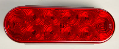 BLUHM TRAILER LIGHT OVAL 13 (RED) PART# BL-TRLEDOR NEW