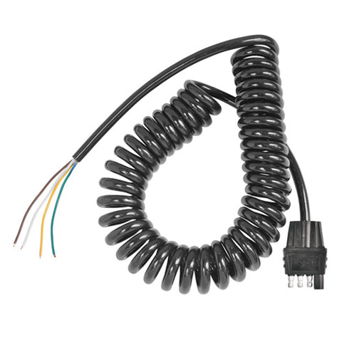 CEQUENT 54000-026 WESBAR 4 WAY FLAT WIRE HARNESSWITH 11' COILED CABLE