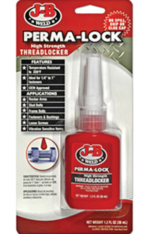 JB WELD J-B PERMA-LOCK 36ML RED-THREADLOCKER 27136