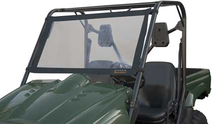 CLASSIC ACC. UTV WINDSHIELD KAW / POL BLK MULE 2500/3000 / RANGER 02-08 PART# 78