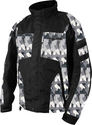 HMK VOYAGER JACKET BLACK/CAMO MEDIUM PART# HM7JVOY2BCM