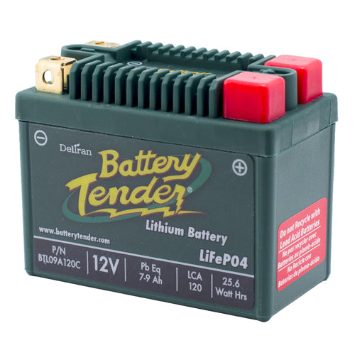 BATTERY TENDER 1974-1977 Kawasaki KZ400D LITHIUM ENGINE START BATTERY 120 CCA BT