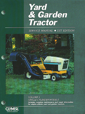 CLYMER YARD & GARDEN TRACTOR SERVICE MANUAL YGT1-1