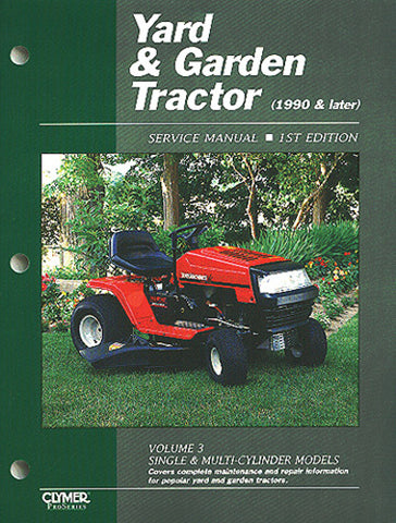 CLYMER YGT3-1 YARD & GARDEN TRACTOR SERVICE MANUAL VOL. 3