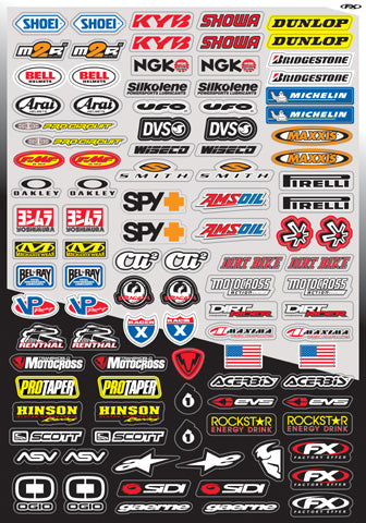 FACTORY EFFEX 10-68014 FX 2015 SPONSOR LOGO STICKER SHEETS MICRO KIT