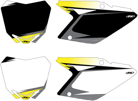 FACTORY EFFEX FX 2015 GRAPHIC PRE-CUT NUMBERPLATE BACKGROUNDS 12-64420