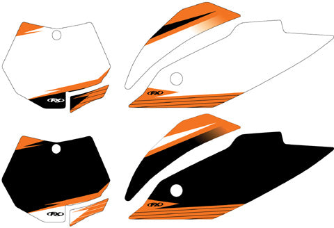 FACTORY EFFEX FX 2015 GRAPHIC PRE-CUT NUMBERPLATE BACKGROUNDS 12-64520