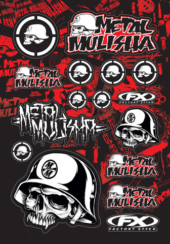 FACTORY EFFEX 14-68050 FX 2015 SPONSOR LOGO STICKER SHEETS METAL MULISHA