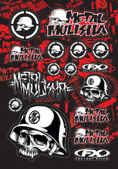 FACTORY EFFEX 14-68050 FX 2015 SPONSOR LOGO STICKER SHEETS METAL MULISHA
