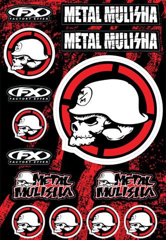 FACTORY EFFEX 16-68052 FX 2015 SPONSOR LOGO STICKER SHEETS METAL MULISHA