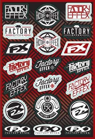 FACTORY EFFEX 17-68004 FX 2015 SPONSOR LOGO STICKER SHEETS ICON KIT