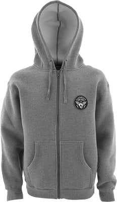 SLEDNECKS WARRIORS HEAVYWEIGHT ZIP-UP HEATHER GREY MEDIUM PART# 510533