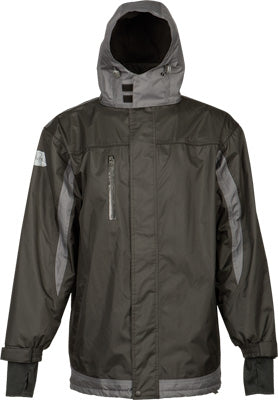 R.U. OUTSIDE VORTEX STORM LAYER JACKET BLACK/GREY LARGE PART# VRTXSTORMLYER-JKT-