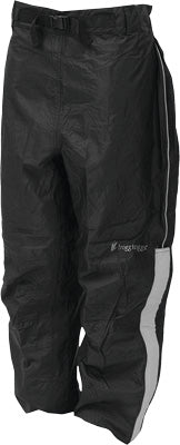 FROGG TOGGS TOADZ HIGHWAY RAIN PANT BLACK/REFLECTIVE SILVER X-LARGE PART# NTH851