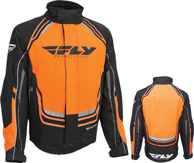 FLY SNOW SNX PRO JACKET BLACK/ORANGE XLARGE 470-4028X