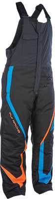 FLY SNOW OUTPOST BIB BLACK/ORANGE/BLUE LARGE #6152 470-4218L