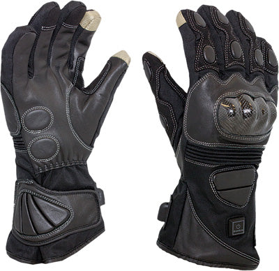VENTURE CARBON 12V HEATED GLOVES BLACK LARGE PART# MC-325 L