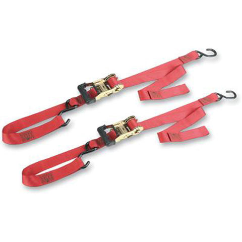 ANCRA 49970-122 BIG BIKE GRADUAL RELEASE RATCHET STRAP RED