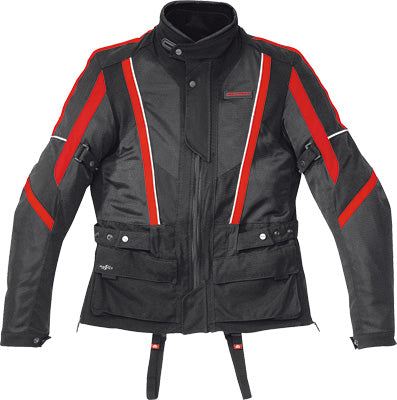 SPIDI NETWIN ALL SEASON JACKET BLACK /RED 2X-LARGE PART# D69-021-2X