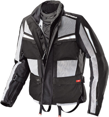 SPIDI NETFORCE H2OUT JACKET BLACK/GREY X-LARGE PART# D100-010-X