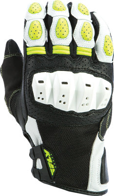 FLY STREET BRAWLER GLOVE WHITE/HI-VIS LARGE #5884 476-2048~4