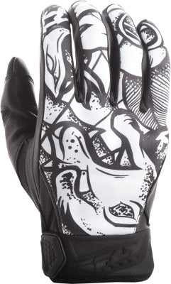 FLY STREET INK'N NEEDLE GLOVE BLACK/WHITE SUBLIMATED SMALL #5884 476-2074~2