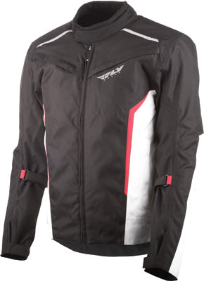 FLY STREET BASELINE JACKET BLACK/WHITE/RED 2-XLARGE #5958 477-2091~6