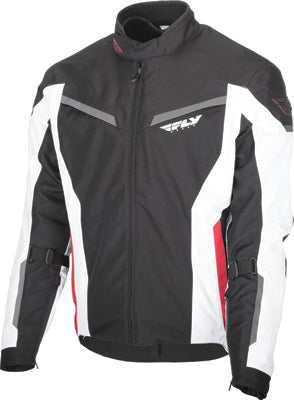 FLY STREET STRATA JACKET BLACK/WHITE/RED MEDIUM #6152 477-2101~3