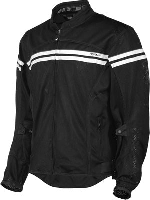 FLY STREET FLUX AIR MESH JACKET BLACK/CREAM M PART# #5948 477-4048~3 NEW