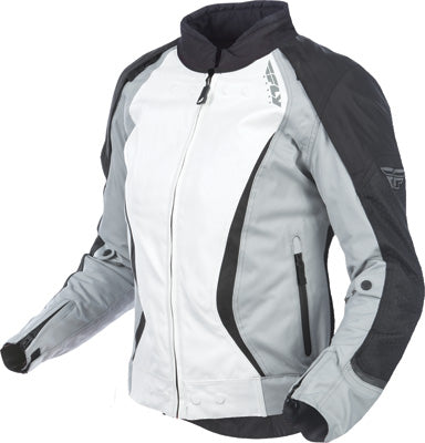FLY STREET LADIES BUTANE JACKET BLACK/WHITE SMALL #5958 477-7037~2