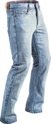 FLY STREET MEN'S RESISTANCE JEANS BLUE SZ 36 #6049 478-303~36