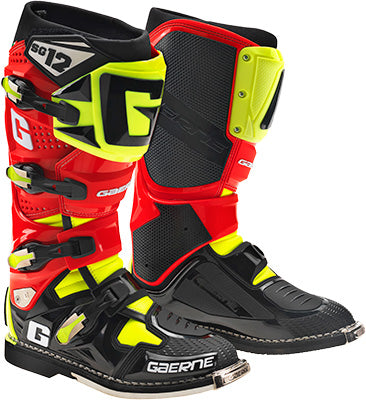 GAERNE GAERNE SG-12 RED/HI-VIS SZ 9 L IMITED EDITION PART# 2174-025-009 NEW
