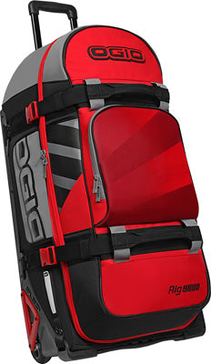 OGIO RIG 9800 ROLLING LUGGAGE BAG RED/HUB 34"X16.5"X15.25" 121001.958