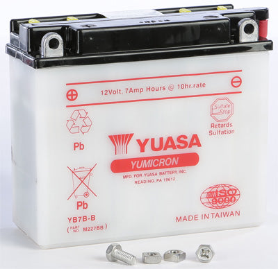 Yuasa Batteries CONVENTIONAL BATTERY YB7-A PART NUMBER YUAM227AY