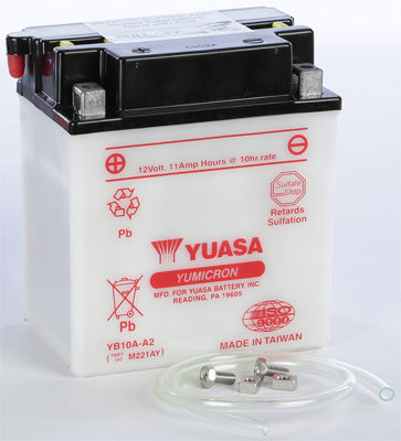 YUASA BATTERY YB10A-A2 YUMICRON PART# YUAM221AY NEW
