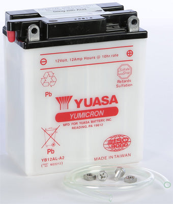 YUASA BATTERY YB12AL-A2 YUMICRON PART# YUAM22212 NEW
