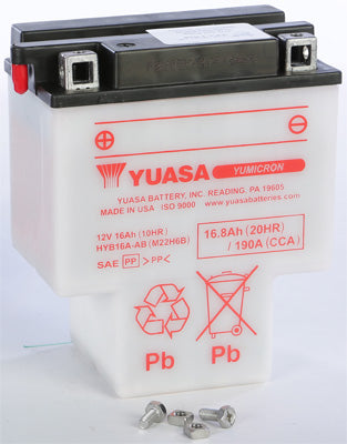 YUASA BATTERY HYB16A-AB YUMICRON PART# YUAM22H6B NEW