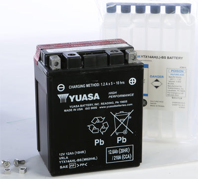 Yuasa Batteries YUASA (HP) BATTERY (CS=4) # YUAM62H4A NEW