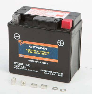FIRE POWER SEALED AGM FACTORY ACTIVATED BATTERY CTX5L FA
