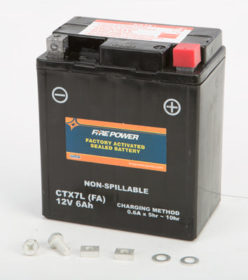 FIRE POWER SEALED FACTORY ACTIVATED BATTERY CTX7L PART NUMBER CTX7L FA