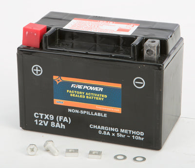 FIRE POWER SEALED AGM FACTORY ACTIVATED BATTERY CTX9-BS FA
