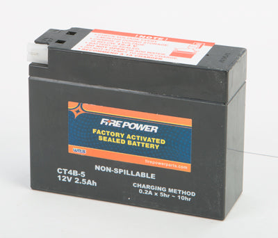 WPS SEALED FACTORY ACTIVATED BATTERY CT4B-5 PART NUMBER CT4B-5