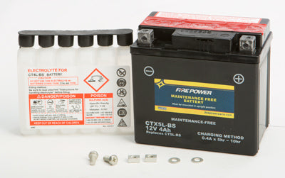 WPS MAINTENANCE FREE BATTERY CTX5L-BS PART NUMBER CTX5L-BS