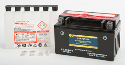 WPS MAINTENANCE FREE BATTERY CTX7A-BS PART NUMBER CTX7A-BS