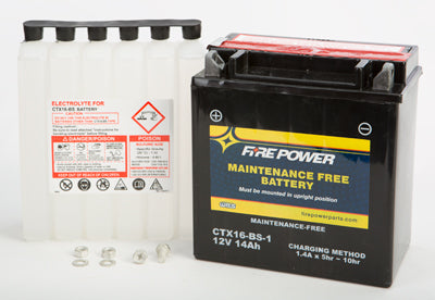 FIRE POWER MAINTENANCE FREE BATTERY CTX16-BS-1 CTX16-BS-1